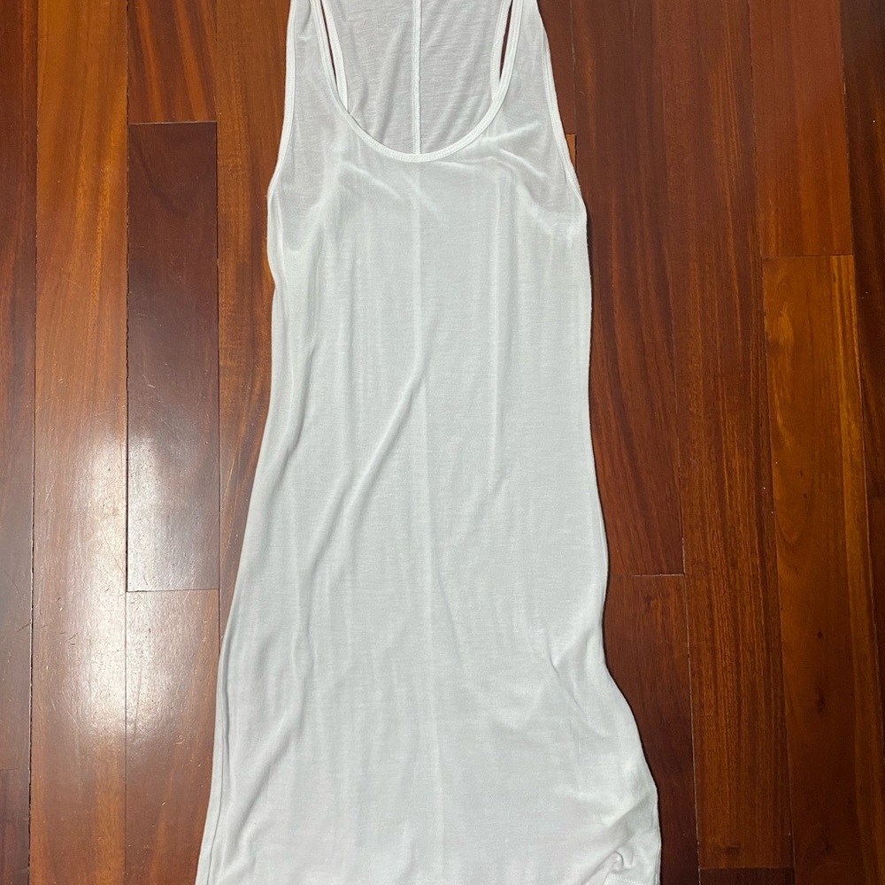 Alice and Olivia white cotton tank dress
